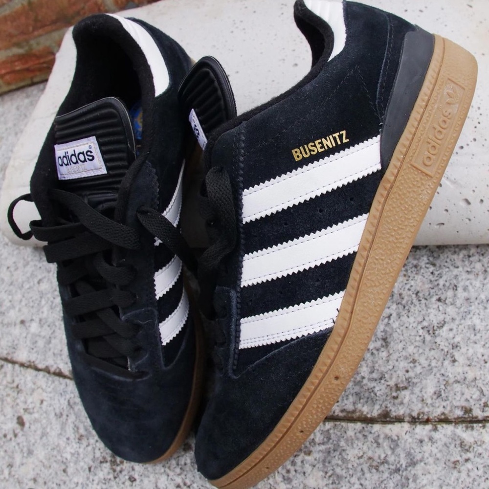 Adidas Busenitz Black Gum Men’s Sneakers, Size 7.5